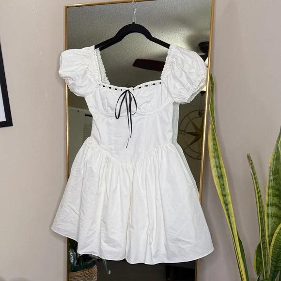 sweater dress v neck Fawna sweater dress Line & Dot
